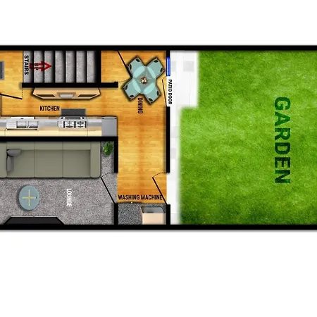 B18 Hockley-5 Bedroom Townhouse - 9 Beds, 2 Bathroomss With Driveway-3