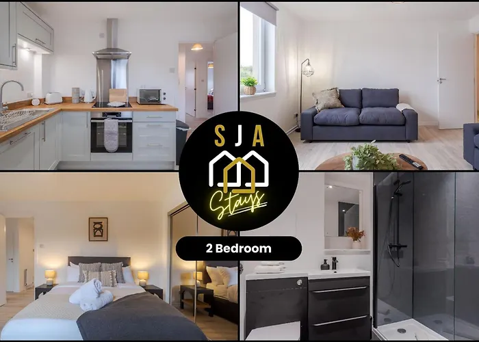 Merkland Stay - Sja Stays - Modern 2 Bed Apartment Aberdeen