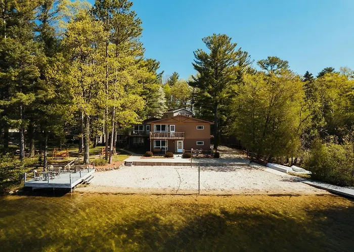 Scenic Spider Lake Beach Resort Pontoon Rentals Traverse City