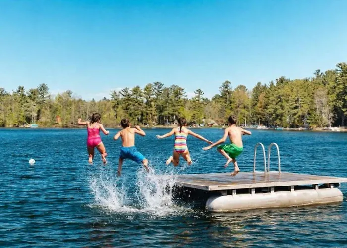 Scenic Spider Lake Beach Resort Pontoon Rentals Traverse City